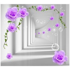 Фотообои/L КоллекцияТуннель с розами 300х270 см Divino