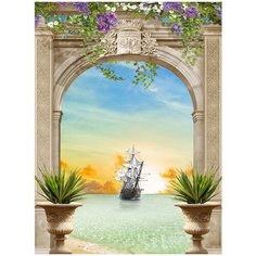 Фотообои/P коллекцияЗакат над морем 200х270 Divino