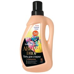 Гель для стирки AROMA DROP Гель для стирки + кондиционер Карамельное настроение 2 в 1, 1 л, бутылка