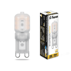 Лампа светодиодная Feron LB-430 G9 5W 2700K (упаковка 10 шт)