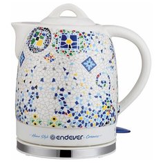 Чайник ENDEVER KR-420C, белый/мозаика