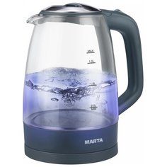 Чайник MARTA MT-1097, серый мрамор
