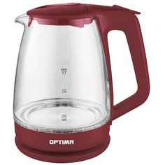 Чайник Optima EK-1718G, бордовый Оптима