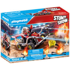 Конструктор Playmobil Stuntshow 70554 Трюковое шоу Картинг с огнем