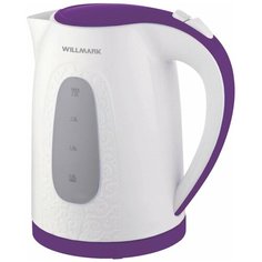 Чайник Willmark WEK-2009P, белый/фиолетовый
