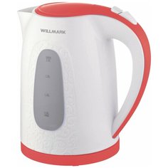 Чайник Willmark WEK-2009P, белый/красный