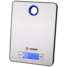 Весы Кухонные Hottek Ht-962-040, max 5 кг, нержавеющая сталь, серебристый (962-040)