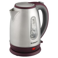 Чайник электрический Scarlett SC-EK21S89 на подставке сталь