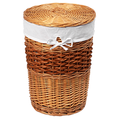 WasserKRAFT Main WB-410-L Плетеная корзина для белья с крышкой
