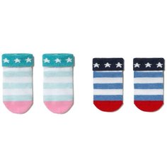 Носки Conte-kids комплект из 2 пар, размер 10, Бирюза/синий