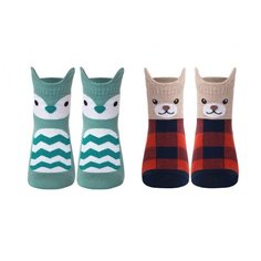 Носки Conte-kids комплект из 2 пар, размер 14, 320 бледно-бирюзовый/322 темно-синий-красный