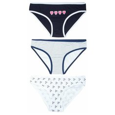 Трусики BAYKAR 3 шт., размер 158/164, белый/черный