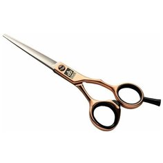 Прямые ножницы парикмахерские DEWAL Profi Step S155R 5.5", серебристый/золотистый/черный