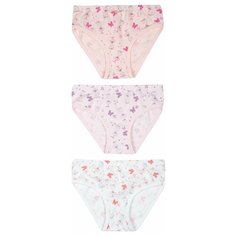 Трусики BAYKAR 3 шт., размер 158/164, белый/персиковый/сиреневый