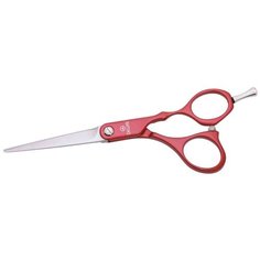 Прямые ножницы парикмахерские DEWAL Colour Step M31955-RD 5.5", серебристый/красный