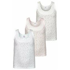 Майка BAYKAR 3 шт., размер 170/176, белый/молочный/розовый