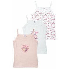 Майка BAYKAR 3 шт., размер 170/176, белый/розовый/молочный