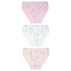 Трусики BAYKAR 3 шт., размер 110/116, белый/персиковый/розовый