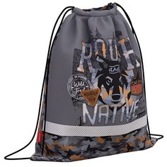 ErichKrause Мешок для обуви Rough Native (48578) серый/черный/оранжевый