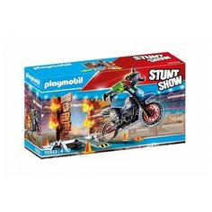 Конструктор Playmobil Stuntshow 70553 Трюковое шоу Мотоцикл с огненной стеной