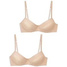 Бюстгальтер BAYKAR 2 шт., размер 12-14, бежевый