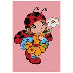 Картина по номерам Котеин "Девочка с ромашкой", 20x30 см