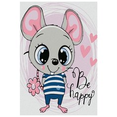 Картина по номерам Котеин "Застенчивый мышонок", 20x30 см