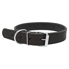 Ошейник для собак ZOOEXPRESS Строченый 2сл 30мм 55см черный