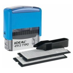 Штамп самонаборный 5-строк, оттиск 58х22 мм, без рамки, TRODAT IDEAL 4913 P2, КАССА В КОМПЛЕКТЕ, 154356