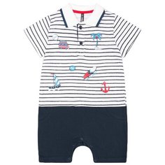 Полукомбинезон crockid КР 6179 размер 68, темно-синяя полоска на сахаре к242