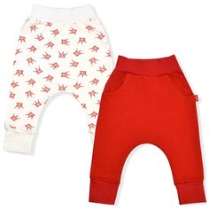 Брюки LEO 1001А-25 размер 68, красный/молочный Лео