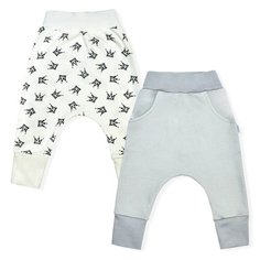 Брюки LEO 1001А-25 размер 92, серый/молочный Лео