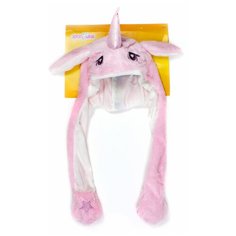 Головной убор 1 TOY Хлоп-Ушки Единорог (Т17634), розовый