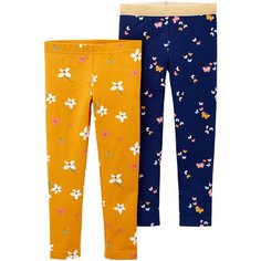 Легинсы Carters 2J820010 размер 2T, navy/yellow Carters