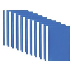 STAFF Папка-скоросшиватель А4, полипропилен 100/120 мкм, 10 шт. голубой