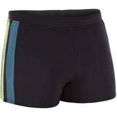 Плавки–боксеры мужские черный цвет YOKE размер: 48 NABAIJI Х Декатлон Decathlon