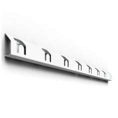 Настенная вешалка для одежды в прихожую 8 крючков, материал: металл, цвет: белый Gorilla Gym