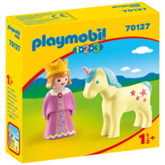 Конструктор Playmobil 1-2-3 70127 Принцесса и единорог