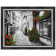 Картина стразами «Уголок Европы» 40х30 см Алмазная живопись