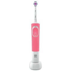 Электрическая зубная щетка Oral-B Vitality 100 3D White, розовый