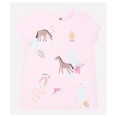 Футболка crockid, размер 128, розовое облако