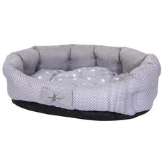 Лежак для собак и кошек HutPets MiniCot M 70х50 см Gray Peas