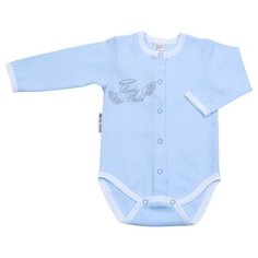 Боди lucky child размер 22 (68-74), голубой