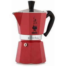 Гейзерная кофеварка Bialetti Moka Express Red на 6 порций (4943)