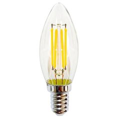 ЛАМПОЧКА СВЕТОДИОДНАЯ ФИЛАМЕНТНАЯ GIS-SOLAR C35-E14-6Вт-4000К-220В