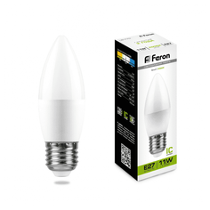 Лампа светодиодная Feron LB-770 Свеча E27 11W 4000K (упаковка 10 шт)