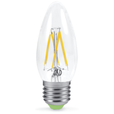 Лампа светодиодная LED-свеча-PREMIUM 5Вт 160-260В Е27 4000К 450Лм прозрачная ASD 4690612003511, (упаковка 10 шт)