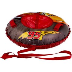 Тюбинг 1 TOY Тачки Т10462 красный/желтый/серый