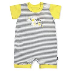 Песочник LEO размер 62, серый/белый/желтый Лео