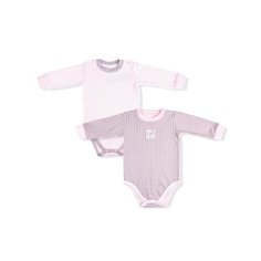Набор боди LEO (2 шт.) размер 68, розовый Лео